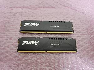 Kingston Fury BEAST DDR5-6000 PC5-48000 OCメモリ CL40 32GBx2 64GBセット 動作OK