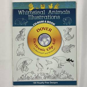 ★デザイン 手芸本■送料無料■未使用CD-Rom付 気まぐれ動物たちのユニークなイラスト集 189 コピーライトフリー ■ARTBOOK_OUTLET■K4-050