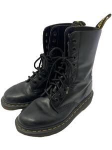 Dr.Martens◆レースアップブーツ/UK4/BLK/レザー