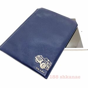 【美品】PRADA iPad mini ケース　タブレット　サフィアーノレザー