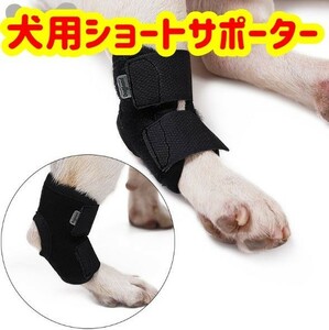 犬用サポーター★ショートサポーター★捻挫や関節炎の予防 傷の保護 ケガや手術後のリハビリに★マジックテープで簡単脱着★XLサイズ★