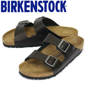 BIRKENSTOCK (ビルケンシュトック) 1023115 ARIZONA GRIP アリゾナグリップ レザーサンダル VT.WD.BLACK レギュラー幅 BI240 40-約26.0cm