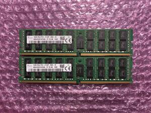 [2枚組] 16GB DIMM PC4-17000 DDR4-2133 Registered ECC CL15 2Rx4 288-Pin /PC4-2133P-RA0-10 HMA42GR7AFR4N-TF TD AB Skhynix ※19