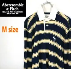 Abercrombie アバクロンビー & フィッチ ボーダー柄  ラガーシャツ