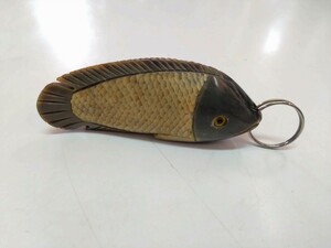 ●【ザ・ブセナテラス】 水牛の角 チケット キーホルダー 魚 9×3.5cm フィッシュ フィギュア 沖縄 高級 五つ星 ホテル 宿泊限定品 レア ④