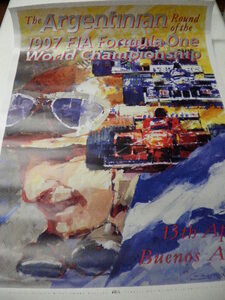 BG-4　大判ポスター　1997　FIA Formula One World Championship 13th April Buenos Aires アルゼンチン　ブエノスアイレス