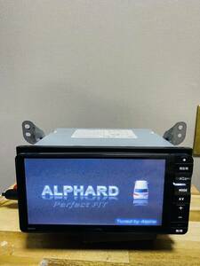 ☆アルファード10 ALPINE アルパイン 7インチ 007WVカーナビ オーディオ Bluetooth 2013年地図 動作確認済 中古☆