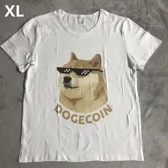 DOGECOIN ドージコイン 半袖Ｔシャツ 仮想通貨 柴犬 メンズXL白 新品