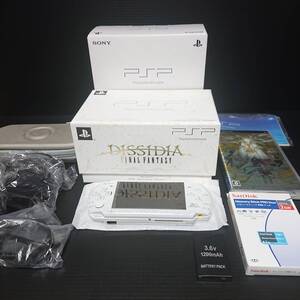 PSP 本体 ディシディアファイナルファンタジー FF20th アニバーサリーリミテッド メモリーProディオ2GB互換PSP-S110バッテリーパック 付き