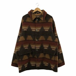 WOOLRICH / ウールリッチ | ネイティブ コンチョボタン ウール オーバージャケット | XL | マルチカラー | メンズ