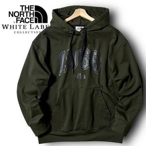 新品 THE NORTH FACE ノースフェイス ホワイトレーベル 1996 ビッグロゴ 背面ロゴ刺繍 保温 裏起毛 パーカー プルオーバー L 秋冬 ◆B5160