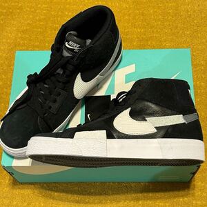 新品 NIKE SB ZOOM BLAZER MID PRM 27.0cm ナイキ SB ズーム ブレーザー ミッド プレミアム ブラック×グレー×ホワイト