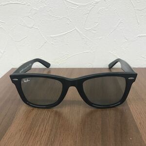 1円 ■美品■ Ray-Ban レイバン RB2140-F 601/R5 52□22 ウェイファーラー サングラス 眼鏡 メガネ メンズ レディース ブラック系