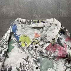 40　ポールスミス paulsmith 花柄 フラワー ブラウス シャツ