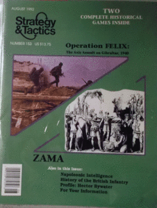 DG/STRATEGY&TACTICS NO.153/OPERATION FELIX:THE AXIS ASSAULT ON GIBRALTAR,1940/ZAMA/駒未切断/日本語訳無し