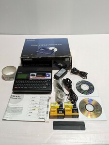 CASIO CW-K80 カシオ ディスクタイトルプリンター DISC TITLE PRINTER 記録型CD DVD プリンタ　動作確認済み　