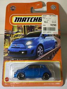 【訳アリ　Matchbox マッチボックス】2019 Fiat 500 Turbo フィアット