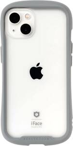 【 限定】iFace Reflection iPhone 13 ケース クリア 強化ガラス (グレー)【簡易PKG】【 アイフォン