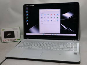 美品★FULL HD タッチパネル★ Core i7 ★VAIO Fit ホワイト★ Win 11《 爆速仕様 》メモリ16G/新品SSD1TB/WiFi/WebCam/Blu-ray/office2021