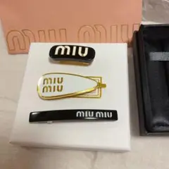 ミュウミュウ　MIU MIU ヘアピン　ヘアクリップ　ヘアバレッタ　セット