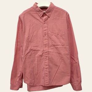 White Mountaineering Wardrobe /ホワイトマウンテニアリング ボタンダウンシャツ シャンブレー 長袖 春夏服 薄ピンク 1size I-2043