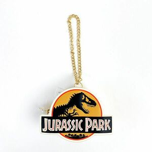 ジュラシックパーク アンブリン/ダイカットロゴポーチチャーム Jurassic Park アイボリー 映画