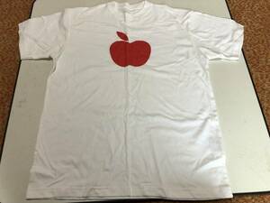 グリコ 朝食リンゴ ヨーグルト Tシャツ 当選品 かじっていない 赤い アップル apple