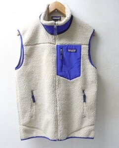 ◆国内正規 Patagonia パタゴニア 2016年製 23048 美 Classic Retro-X Vest クラシック レトロX フリース ベスト ナチュラル ブルー S