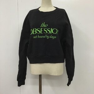 SLY FREE スライ トレーナー 長袖 ショート丈スウェット トレーナー 長袖カットソー 刺繍 Sweat Sweatshirt 10104938