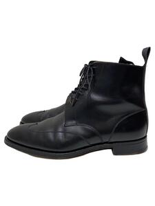 CROCKETT&JONES◆ウィングチップ_レースアップブーツ/UK6.5/BLK/レザー/5539//