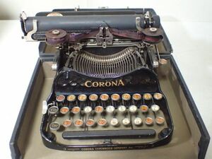 豊JD910/8自〇CORONA アンティーク タイプライター WELTEVREDEN ケース付 中古品〇