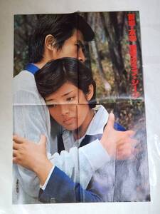 ７３　昭和52年6月号　近代映画付録　山口百恵&三浦友和&ピンクレディー水着　ポスター