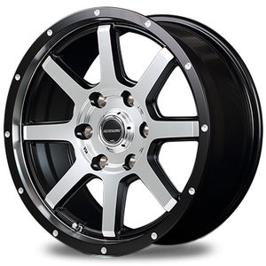 マルカ ホイール ロードマックス WF-8 トヨタ ランドクルーザー プラド 120系 MID 【17×7.5J 6-139.7 INSET25 ブラック+R&DP】 4本セット