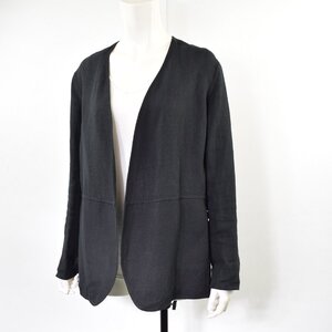 5000-NN00498★BEIGE,ベイジ★VERY掲載♪ 厚手 麻リバー素材 COZES / ジャケット 4 ブラック 定価69300円