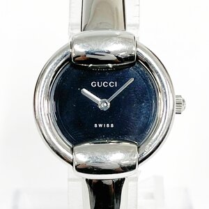 【1円スタート】GUCCI グッチ 1400L SS ブラック文字盤 クオーツ レディース腕時計 ジャンク 335026