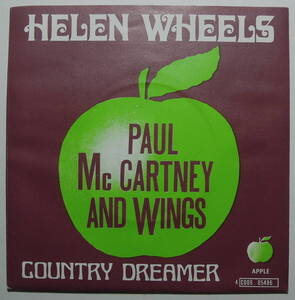 Paul McCartney・Helen Wheels / Country Dreamer　UK 7” w./pic. sleeve