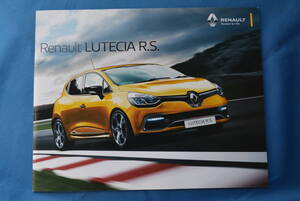 Renault LUTECIA R.S. / ルノー　ルーテシア　R.S.　カタログ　USED品・２