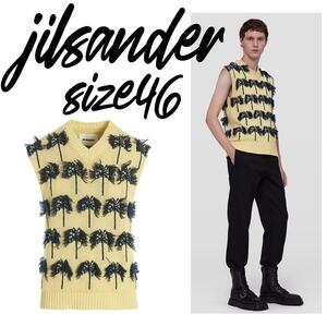 【定価18万】JILSANDER ジルサンダー ニット Vネック ベスト 46