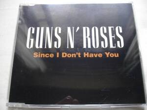 【美品!!】【英盤!!】【ラジオ・ヴァージョン収録!!】GUNS N’ ROSES / SINCE I DON’T HAVE YOU　 CDシングル UK オリジナルCD盤