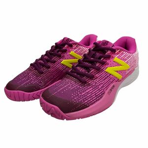 D662 newbalance ニューバランス WC996 レディース テニスシューズ US6.5 23.5cm ホワイト ピンク イエロー