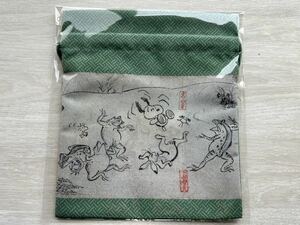 新品未使用品♪巾着♪PEANUTS♪SNOOPY♪ 高山寺限定品♪鳥獣戯画♪お弁当　給食袋♪ポーチ♪スヌーピー♪ピーナッツ