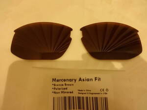 処分価格！！！ ★オークリー マーセナリー　 Mercenary Asian Fit OO9424F 用 カスタム偏光 レンズ BROWN Color