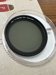 Kenko 可変NDフィルター 72mm PL FADER ND3-ND400 無段階調整 レバー付き 日本製 2023年12月購入