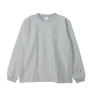 TE/Champion （チャンピオン）リバースウィーブ(R) ロングスリーブTシャツ オックスフォードグレー C3-Y430　Ｍサイズ