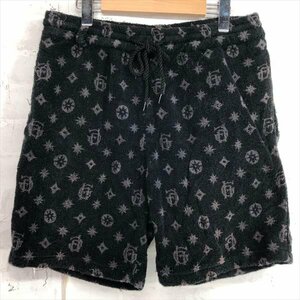 GLAD HANDグラッドハンド FAMILY CREST SHORTS ファミリークレスト ショーツ パイル ショートパンツ SIZE: M ブラック MH632024052806