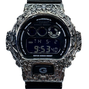 【稼働品】 CASIO カシオ G-SHOCK ジーショック Metallic Colors メタリック・カラーズ DW-6900 20気圧防水 真鍮 ラバー クォーツ ブラック