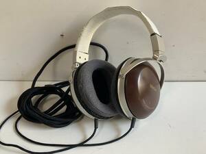 ⑤u393◆DENON デノン◆ヘッドフォン ヘッドホン STEREO HEADPHONES AH-D5000 密閉型ヘッドホン 天然木製ハウジング オーディオ機器 動作品