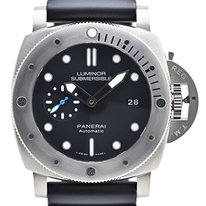 オフィチーネパネライ OFFICINE PANERAI ルミノール1950 サブマーシブル 3デイズ PAM01305 腕時計 自動巻き ブラック メンズ 中古