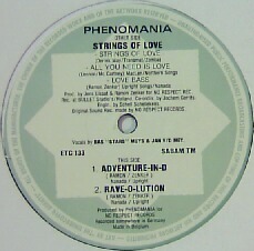 $ PHENOMANIA / STRINGS OF LOVE (ETC 133) YYY52-1123-10-10+ 　人気12インチアナログ盤