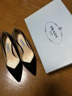 【新品・未使用】PRADA サテンパンプス